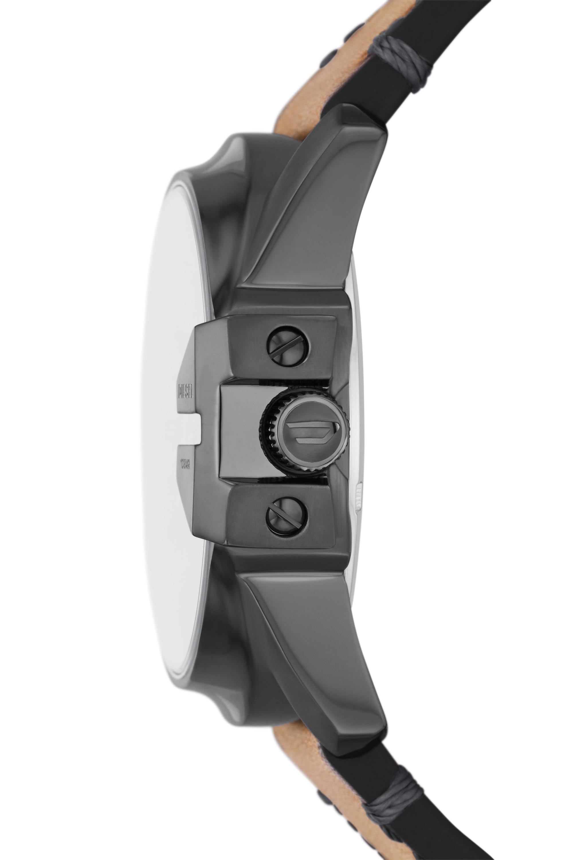 Diesel Dz-1964 Montre Master Chief avec un bracelet en cuir marron