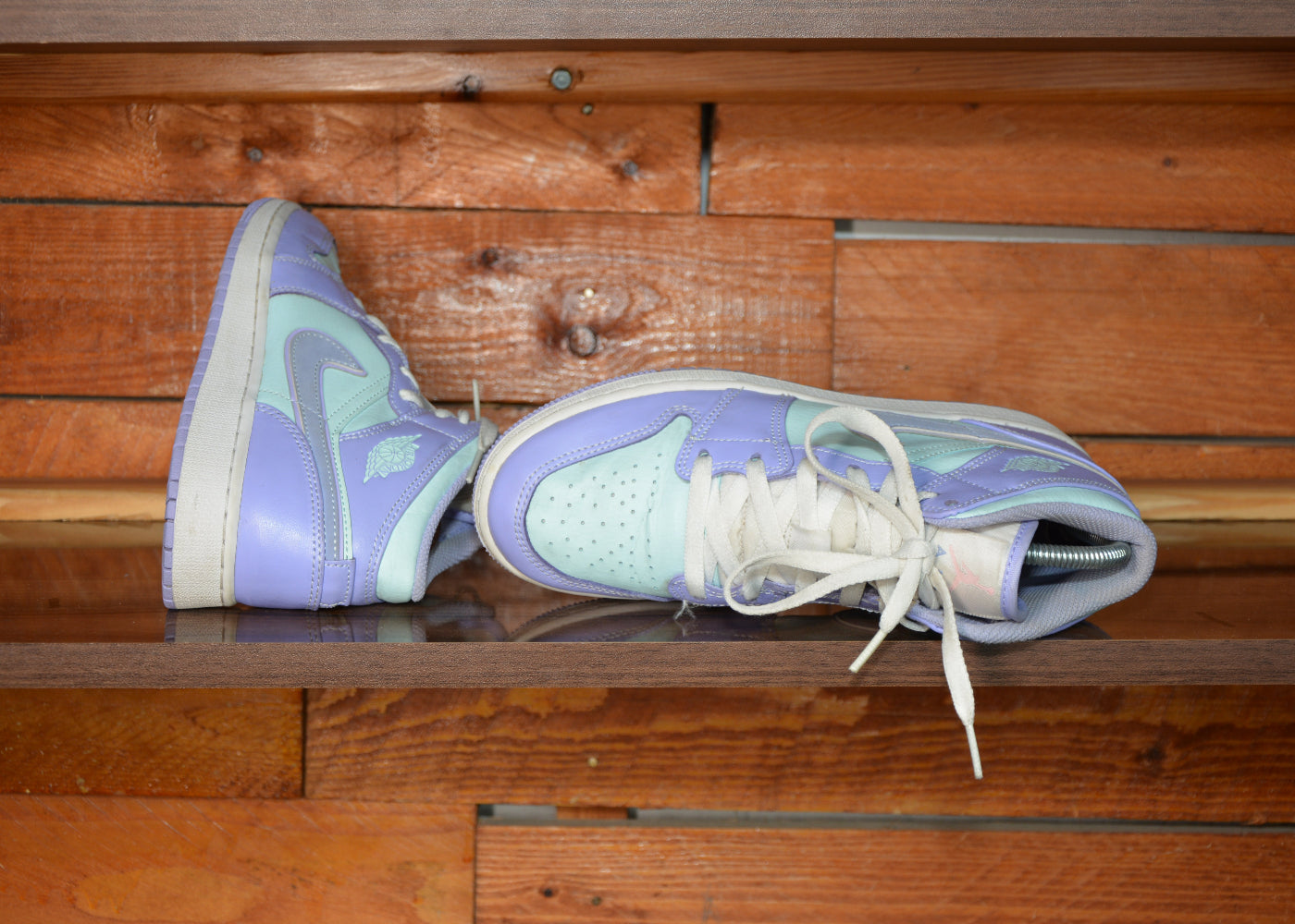 Nike jordan mid Purple aqua