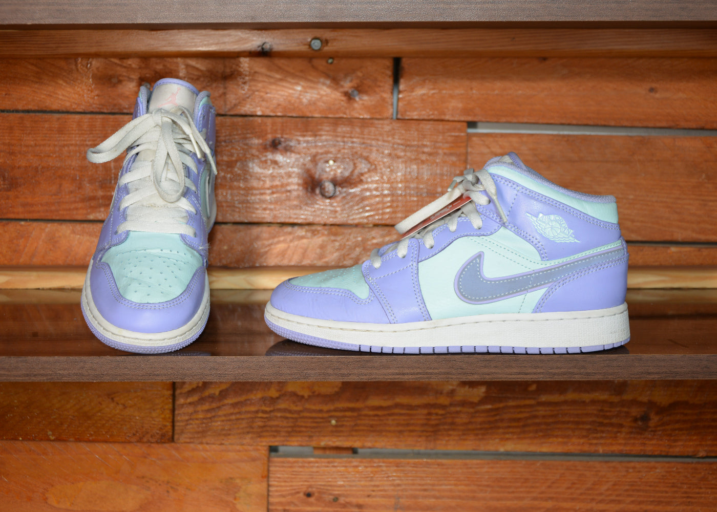Nike jordan mid Purple aqua