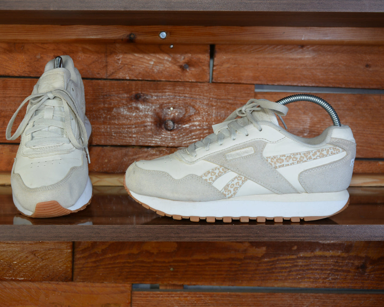 Reebok classic leopard print