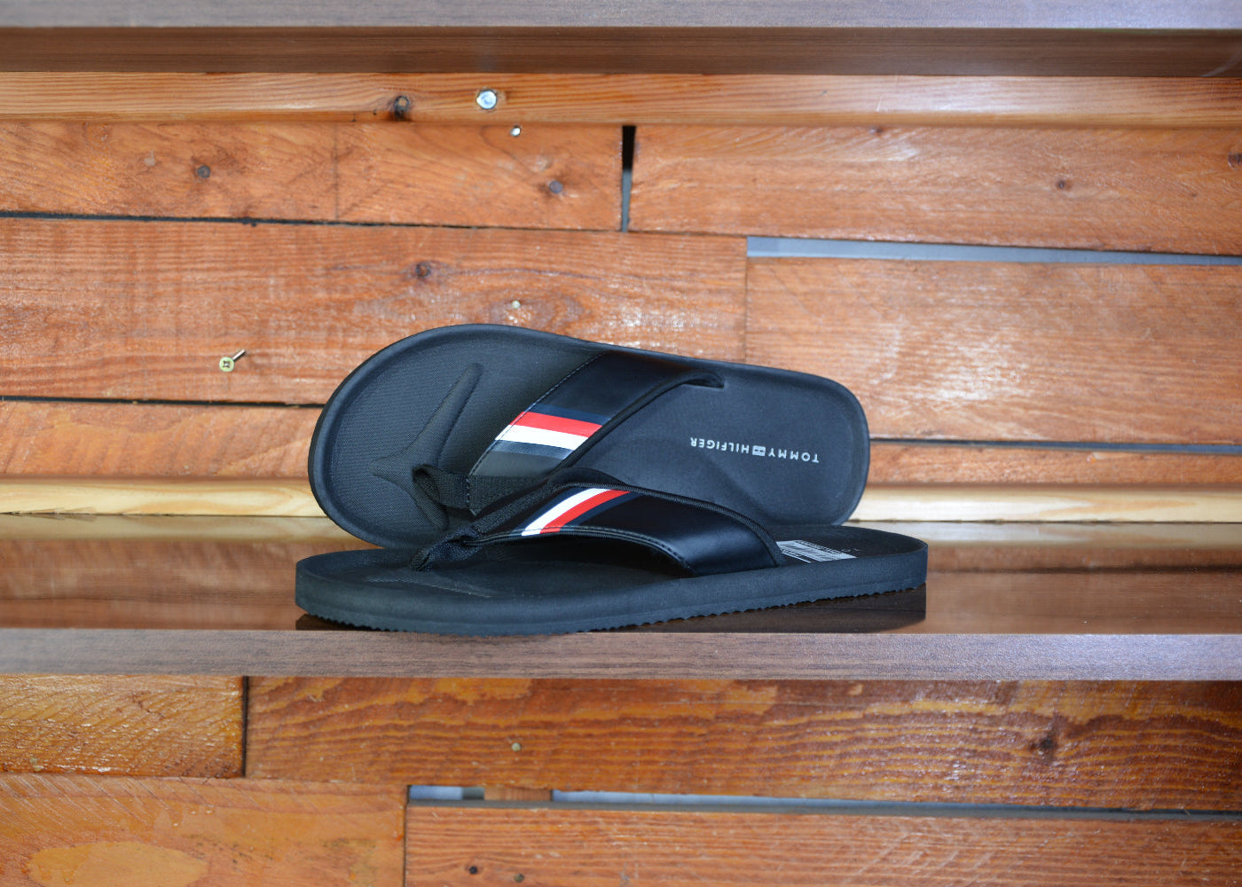 Claquette tommy men printed rubber